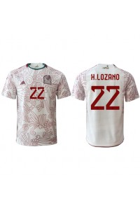 Mexico Hirving Lozano #22 Fotballdrakt Borte Klær VM 2022 Korte ermer